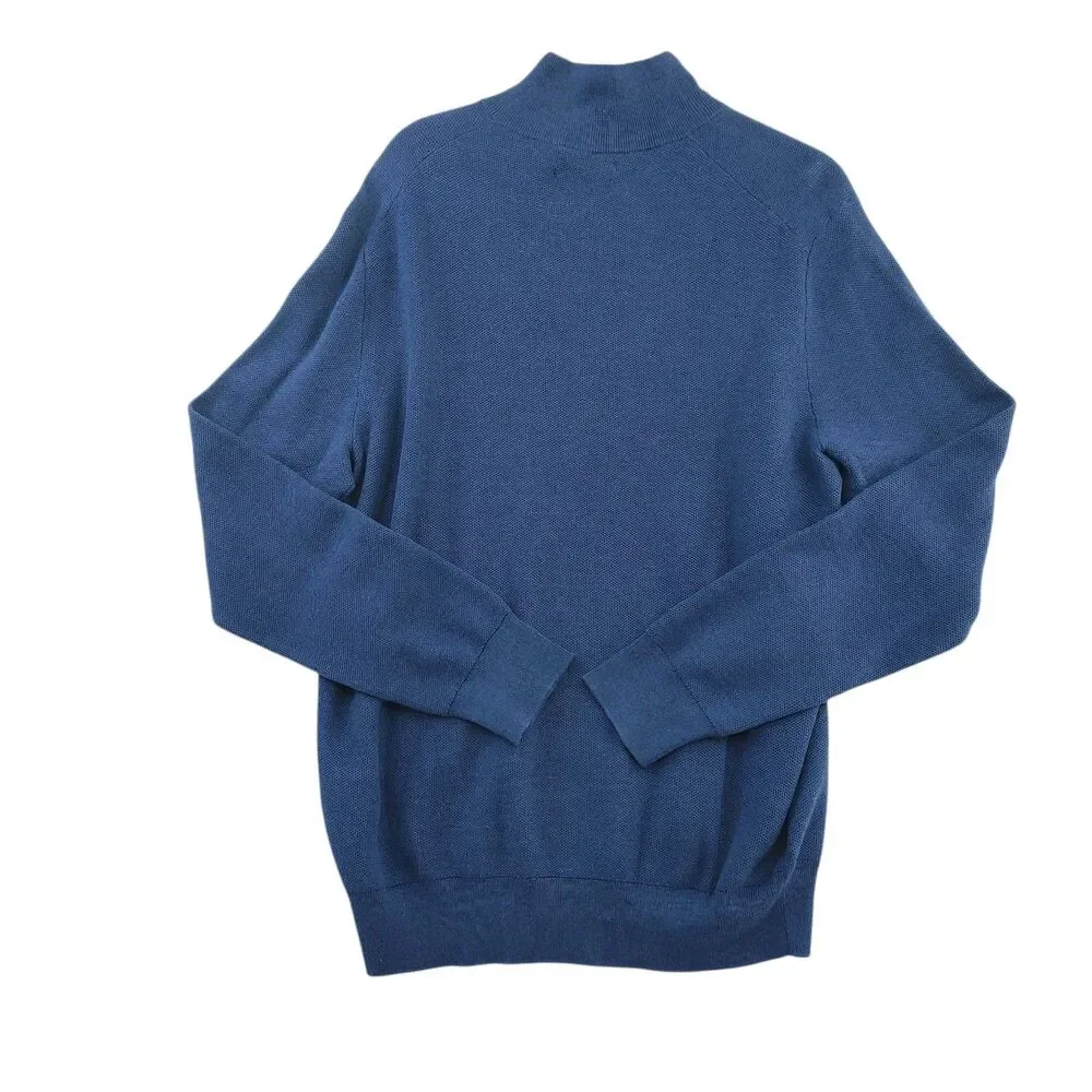 Polo Ralph Lauren Men's Classic 1/4 Zip Pullover Sweater Navy Heather Large